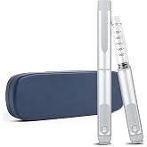 80 Unit Peptide Pen Injector with Adjustable Dose Dial (Silver) | Reusable Auto Metal Injection Pen, Universal Compatibility, Include Travel Case for Home, Travel, Business