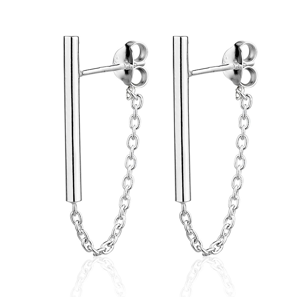 Minimalist Earrings Thin Bar Earrings Bar Stud Earrings Small Line