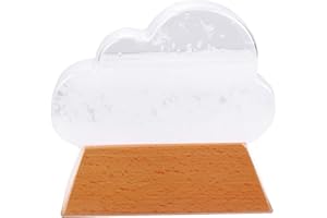 Storm Glass, 1pc Cloud Weather Predictor, Wear Station Water Drop Weather Forecaster, Desktop Decorations White