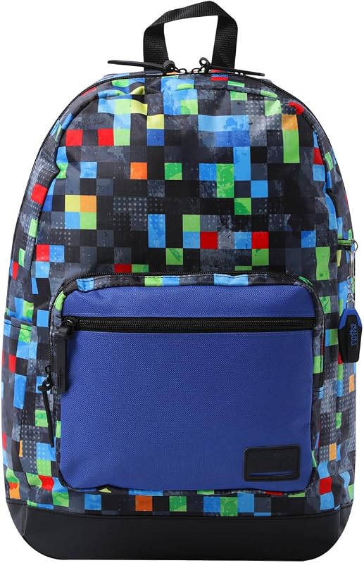 - Mochila para portátil de 14 polegadas, modelo Tocax, 2 compartimentos, bolso com organizador e suporte para telemóvel, bolso para garrafas, encosto ergonómico, padrão multicolorido Glichu