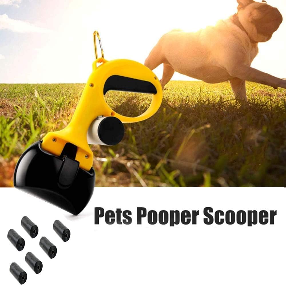 AZLZM Dog Pooper Scooper with Trash Bag Set fit for Pet