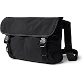 Bellroy Cinch Messenger (12 liter lightweight shoulder bag, water-resistant fabric, effortless organization) - Black