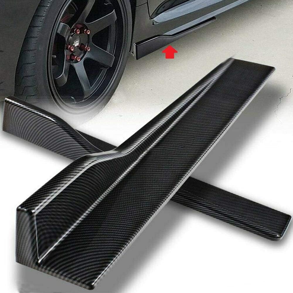 Overun Universal Carbon Style Side Skirt Rocker Splitters Diffuser Winglet Wind 31"x4"