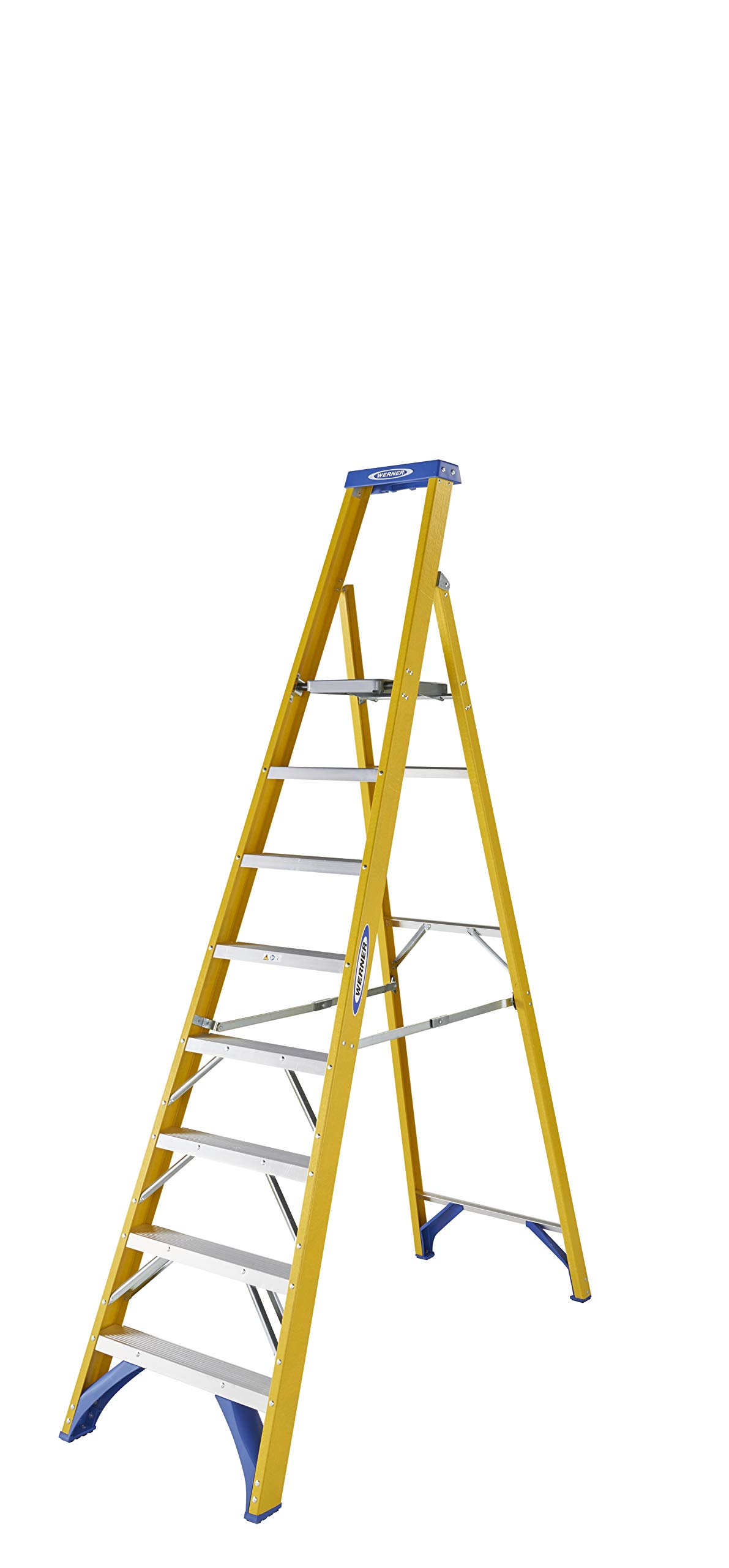 Werner Fibreglass Platform Stepladder 8 Tread