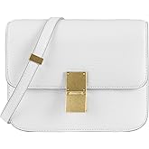 Aiqudou Leather Crossbody Bag Shoulder Purse for Women Cute Soft Purse Small Square Handbag