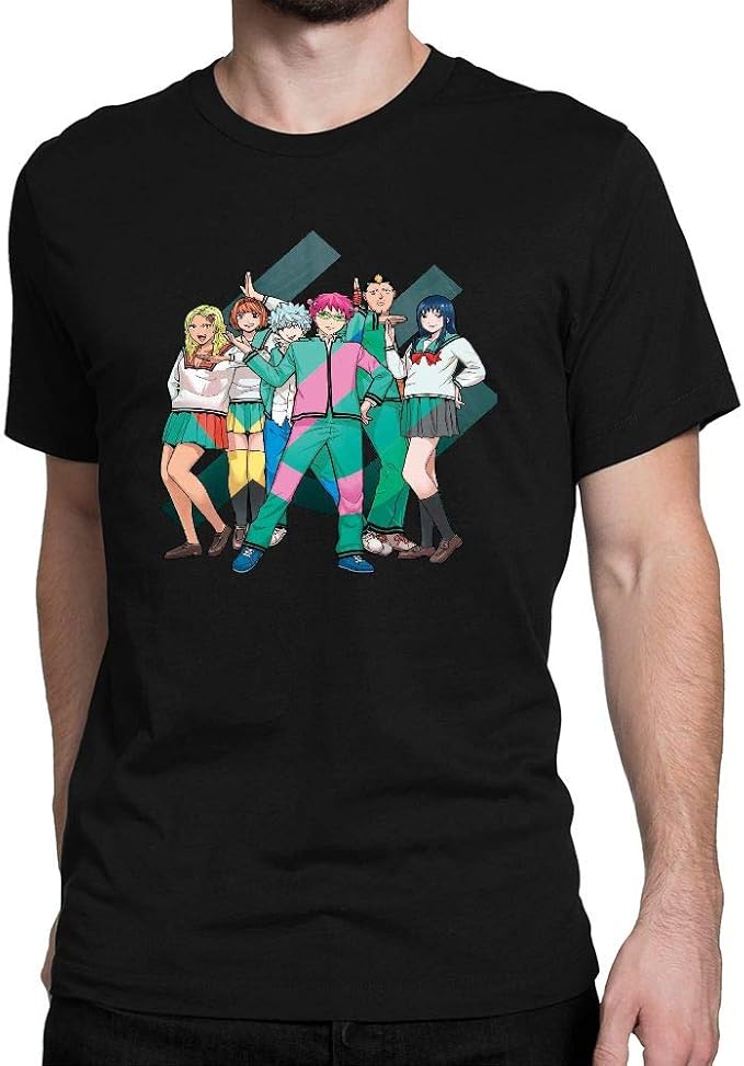 Jiehongh Men S Saiki Kusuo No Ps Nan 2 Cotton T Shirt Size Amazon Com Jiehongh Men S Saiki Kusuo No Ps Nan 2 Cotton T Shirt Size Amazon Com