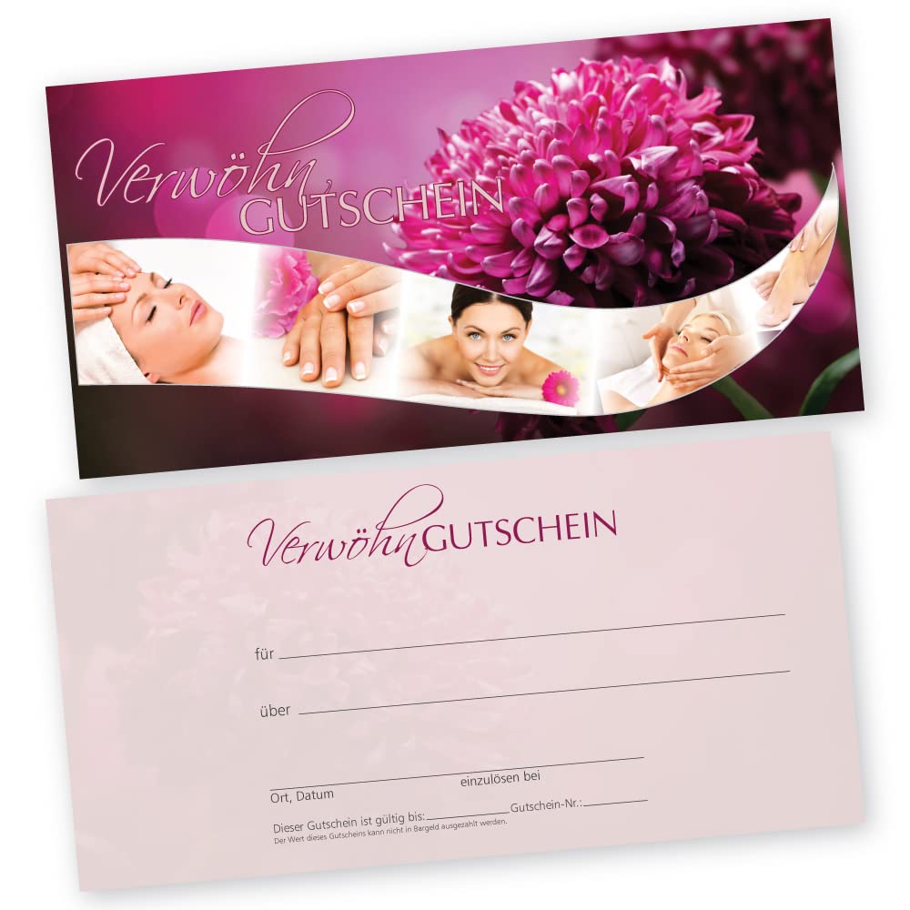 cosmeticPlus 50 Beauty Studio Voucher Cards Beauty Waves Gift Vouchers