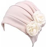 ORKSEA Chemo Headwear for Women Flowers Turban Hair Loss Beanie Soft Cancer Hats Patient Caps Elastic Coverings