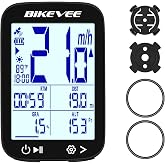 Bikevee GPS Bike Computer, 2.4" Screen, Altitude, Gradient, IPX7, 28H | Wireless Bicycle Speedometer Odometer, Temperature, Ascent, Auto Backlight