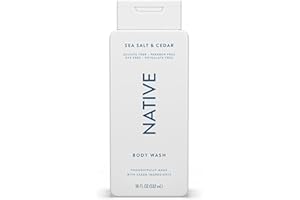 Native Body Wash Contains Naturally Derived Ingredients | For Women & Men, Sulfate, Paraben, & Dye Free Leaving Skin Soft and Hydrating | Sea Salt & Cedar 18 oz