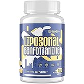 Zaigon Benfotiamine Thiamine Vitamin B1 Supplement, 600mg Liposomal Fat Soluble VIT B1 with Alpha-Lipoic Acid for Men & Women, Energy Boost, Glucose Metabolism & Nerve Support (120 Vegan Capsules)