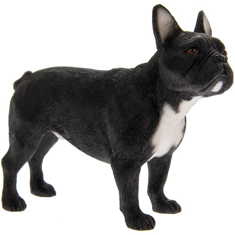 Leonardo Collection French Bulldog Ornament Dog, Stone, Black, 12 x 4 x 10 cm, Housewarming
