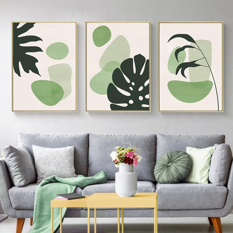 EPOKNQ Islamic Canvas Pictures, 3 Pieces Arabic Calligraphy Poster Living Room Canvas Painting,Wall Art Living Room Bedroom Decoration Picture Poster No Frame (Stil 9, 40x60cm*3)