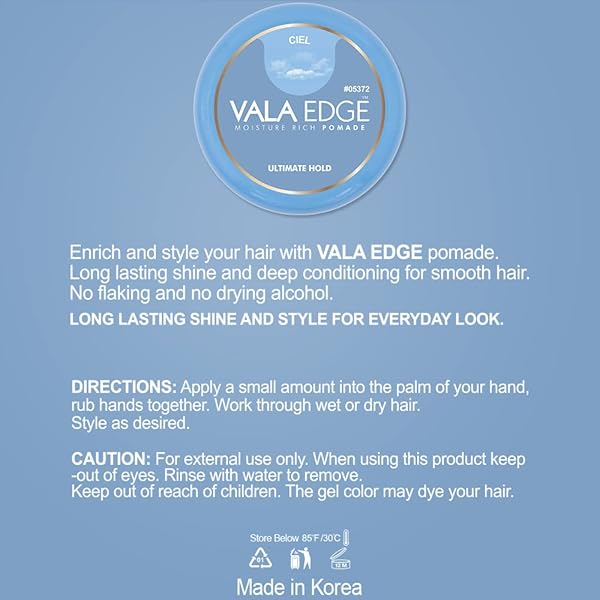 BEAUTY TOWN VALA EDGE CONTROL GEL – EXTRA HOLD, HIGH SHINE BRAIDING GEL FOR LOCS, BRAIDS & EDGES