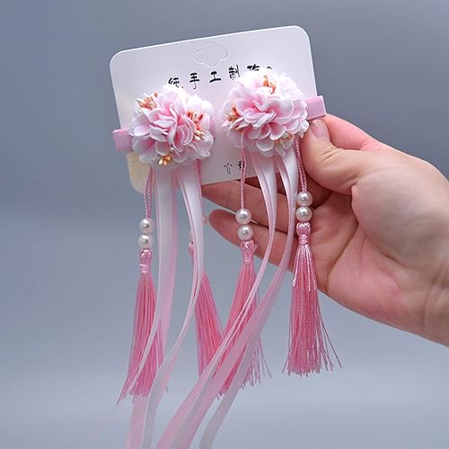 Amazon 半風頭飾りヘアピン古代風タッセルストリーマーヘアアクセサリー女の子古代衣装中国風アクセサリー バレッタ クリップ 通販