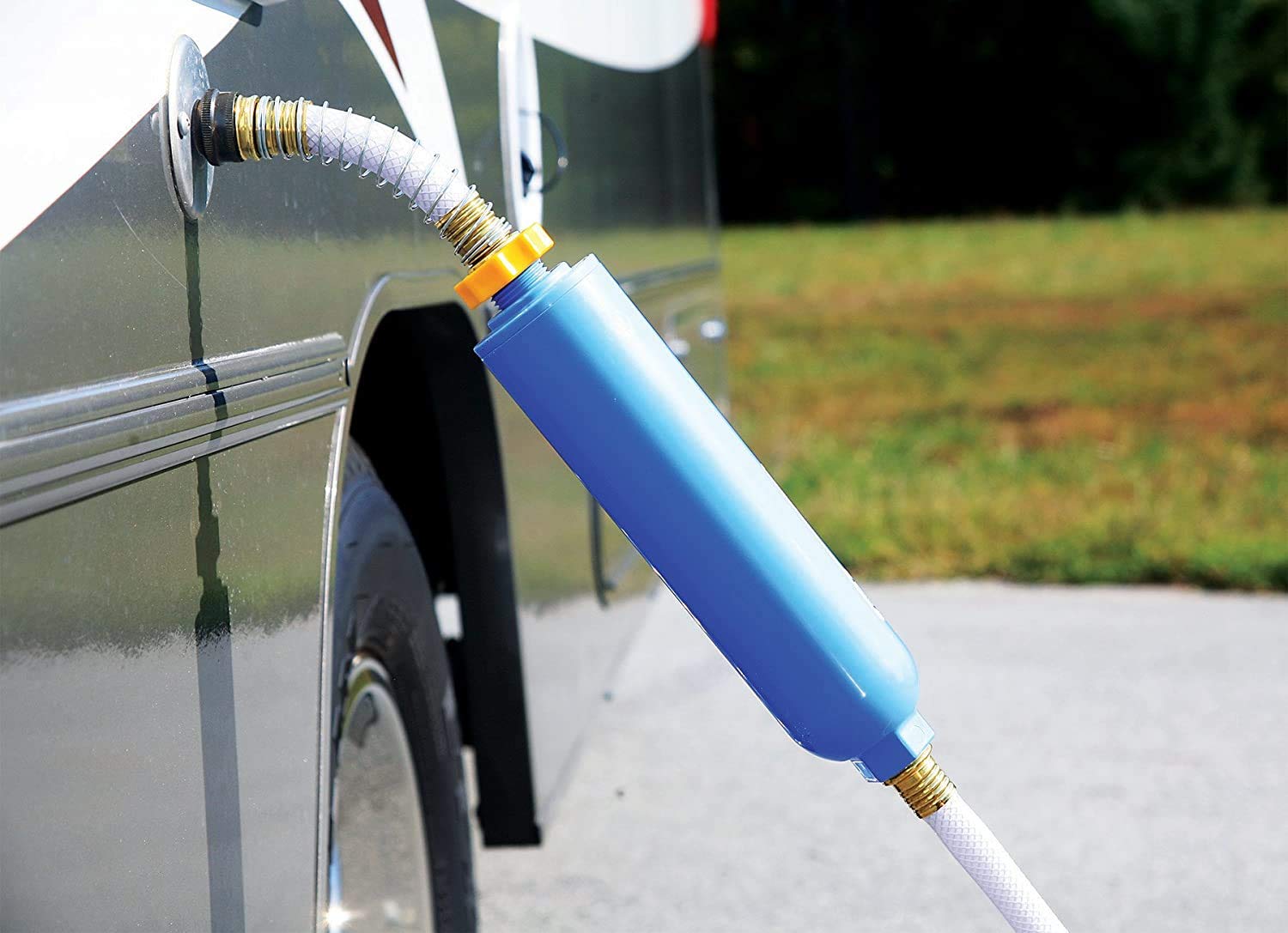 Camco 40045 TastePURE インラインRV浄水器 飲料水の中の悪い味、臭い、塩素、堆積物を大幅に削減 (合計6フィルター)