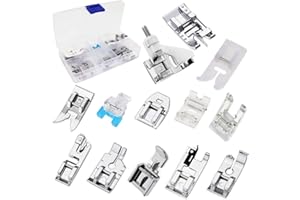Fbshicung 13Pcs Presser Feet Set for Household Sewing Machine Brother Singer Janome Toyota...