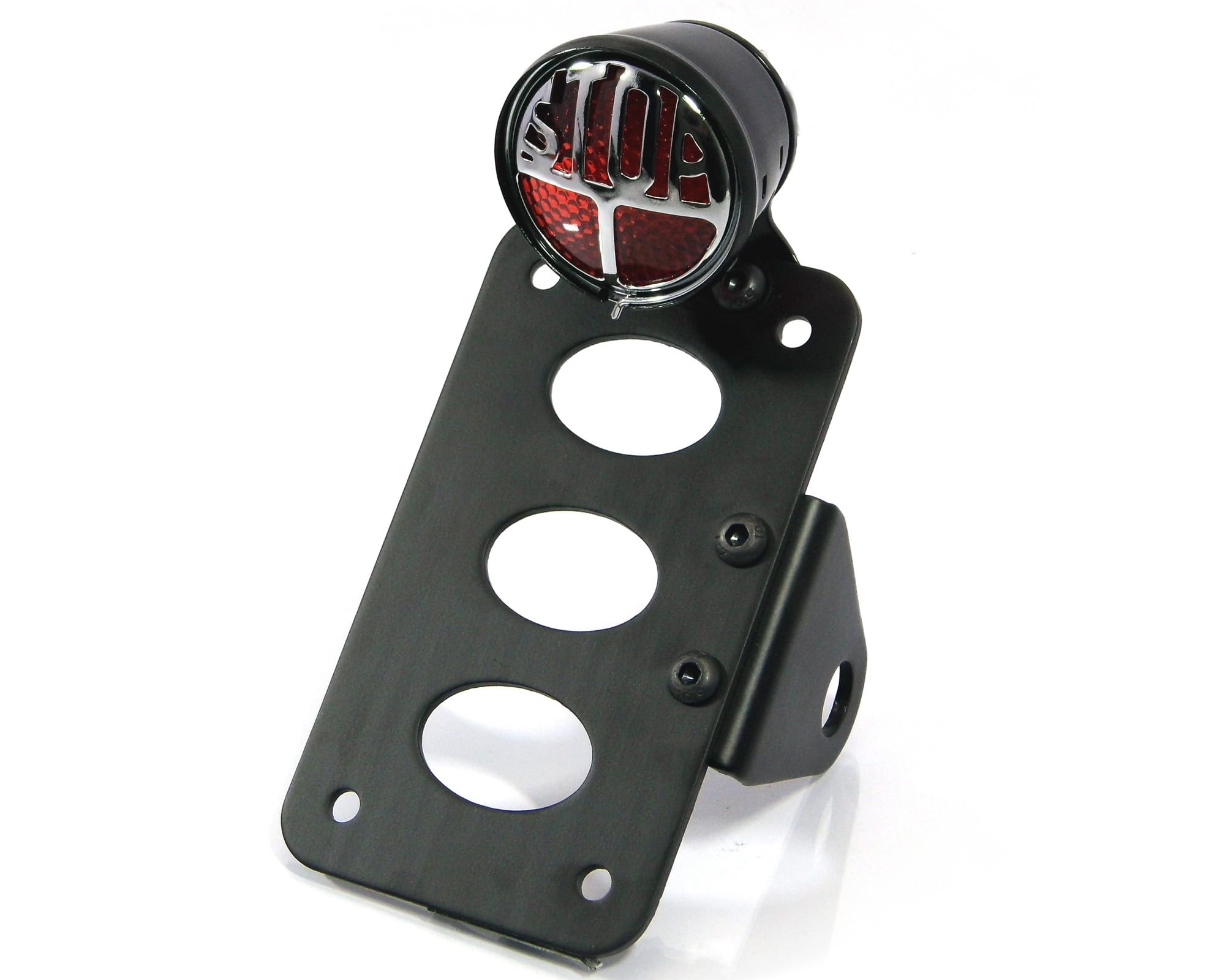 Alchemy Parts Motorbike Tail light with Number Plate Holder License Plate LED Axle fit - Side Mount (Style 12130)