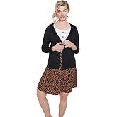 ellos Lightweight Fine Knit Relaxed V-Neck Boxy Cardigan | Women's Plus Size