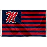 Ole Miss American Stripes Nation Flag
