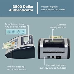 AccuBANKER D500 5-Point Automatic Counterfeit Money