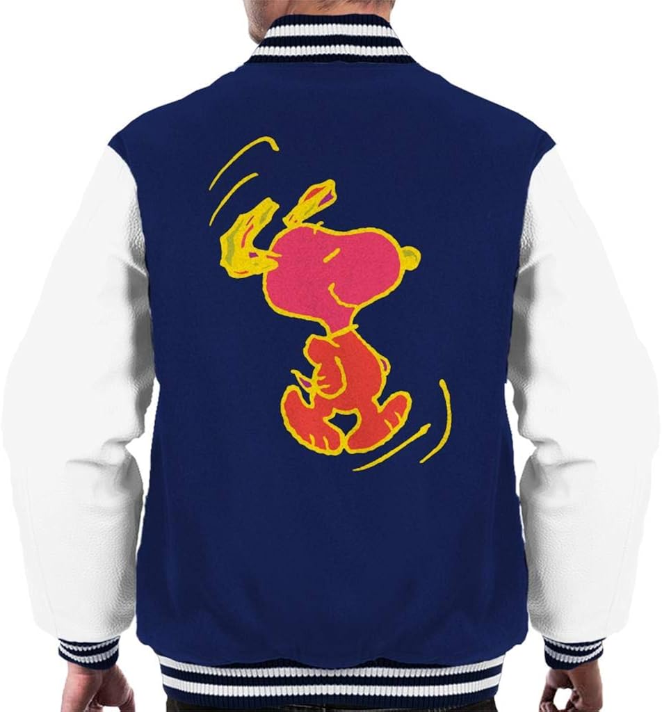 Peanuts Snoopy Colourful Sketch Men's Varsity Jacket Amazon.de