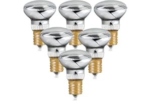 SerBion Lava Lamp Bulb, R39 E17 Reflector Type Bulb for Lava and Glitter Lamps, High-Output Heat 120V 30W Replacement Bulb with Dimmable, 2700K Warm White, 6000+Hours Long-Lasting Pack of 6