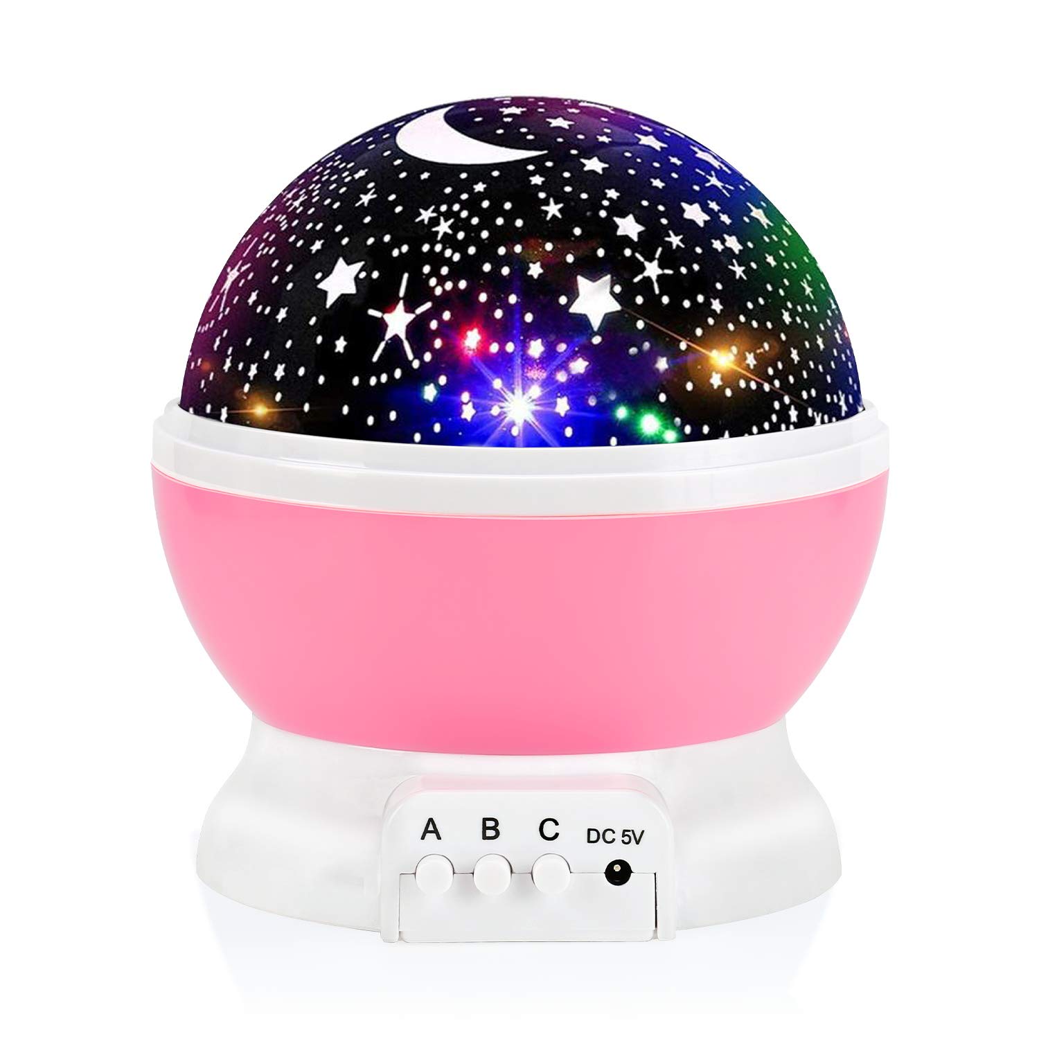 Photo 1 of Night Light for Kids, Toys for 3 4 5 6 7 8 Year Old Boys Girls, Star Projector 360 Degree Rotation - 4 LED Bulbs 12 Light Color Changing with USB Cable, Romantic Gifts for Men Women Children