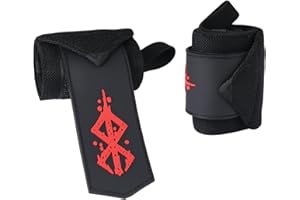 COEXEGYM Berserk - Weightlifting straps for weightlifting, gym wrist straps with neoprene padding, wrist support for men and women, hand wrap for (black)