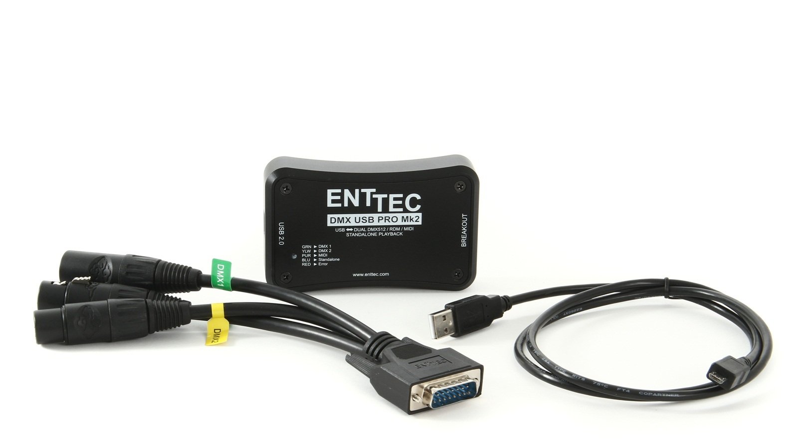 Enttec DMX USB Pro Mk2 70314 Pro2 MIDI & Standalone RDM Lighting