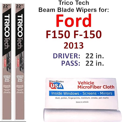 Beam Wiper Blades for 2013 Ford F150 F150 Set Trico Tech