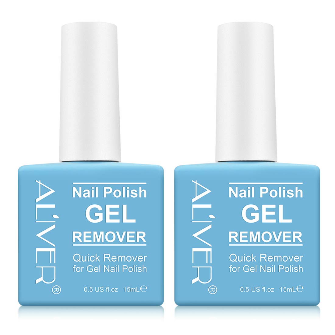 Magic Nail Polish Remover -(2 PACK) Professional Remove Gel Nail Polish Within 3-5 Minutes - Easily & Quickly Removes Soak-Off Gel Polish, Don't Hurt Nails - 15ml : Beauty