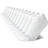 Calvin Klein Womens No Show Socks - 12 Pack Soft Cotton Blend Lightweight Athletic Low Cut Running Socks for Women