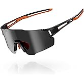 HENMI Polarized Sports Sunglasses for Mens Womens Cycling Bike Glasses,Baseball Running Fishing and Driving UV400 Protection