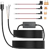 Vantrue 11.5ft USB-C Hardwire Kit (12V–24V to 5V) with Acc Functionality, Low Voltage Protection for N4(S)/N4 Pro(S)/N5(S)/N2