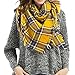 RACHAPE Women Elegant Warm Blanket Scarf Plaid Wrap Shawl Winter