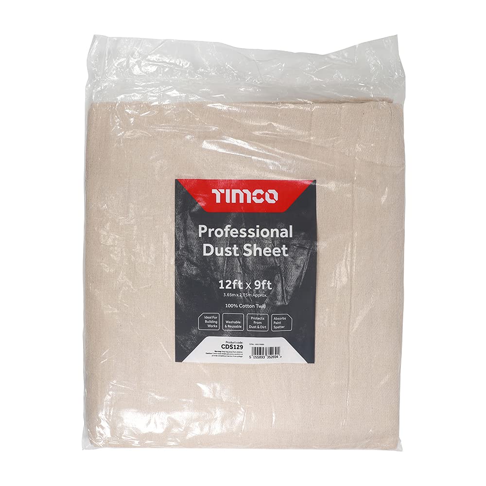 TIMCO Professional Dust Sheet - 12ft x 9ft