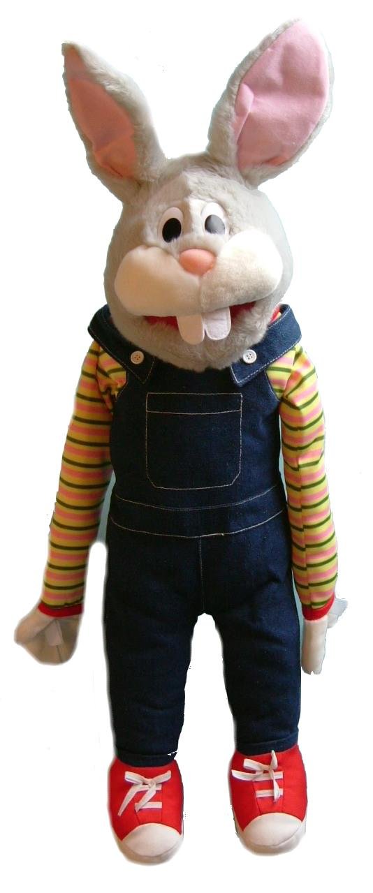 Puppet Rabbit Alfie 26"/66cm ventriloquist, play, tell stories