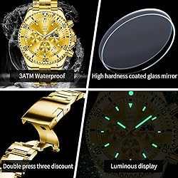 OLEVS Watches for Men Business Dress Big Face