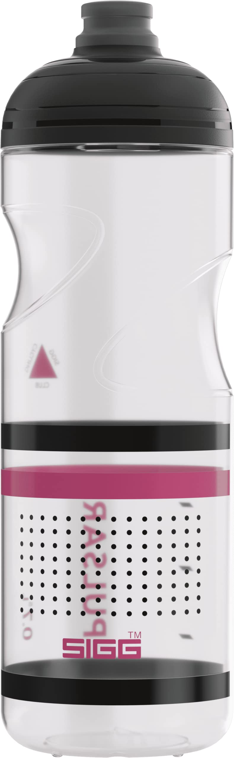 Sigg - Soft Bike Water Bottle - Pulsar Transparent Pink - Squeezable - Dishwasher Safe - Lightweight - Leakproof - BPA Free - Pink - 0.75L