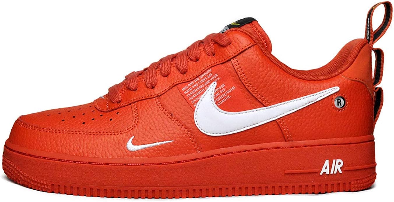 nike orange air force 1 07 lv8 utility trainers