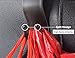 Car Headrest Hook,SOHOU 4pcs Vehicle Universal Car Back Seat Headrest Hanger Storage Hooks for Bag Purse Cloth Grocery(Black -Set of 4) (black)