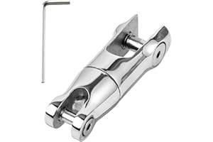 316 Stainless Steel Boat Anchor Chain Swivel Connector, 1/4 Inch–5/16 Inch Marine Anchor Swivel, 360-Degree Rotation, Heavy-D
