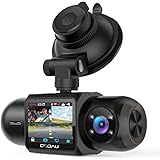 1080P FHD Built-in GPS Wi-Fi Dash Cam, Front and Inside Car Camera Recorder with Infrared Night Vision, Sony Sensor, Supercap