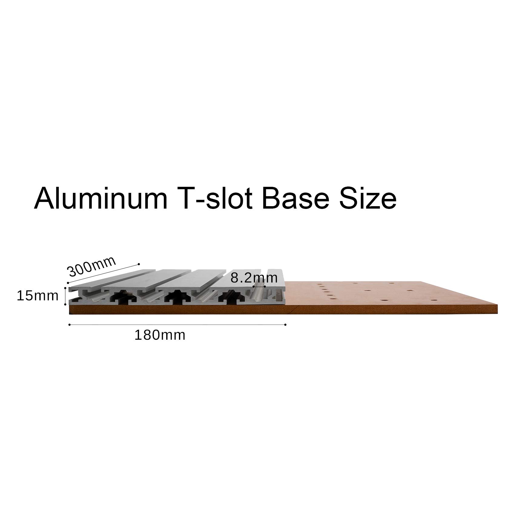 T-Slot Table 3040 Extension Aluminum Spoilboard, Work with 3018 Y-Axis Extension Kit, Compatible with 3018-PROVer/3018-PROVer Mach3/3018-MX3