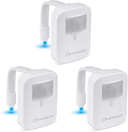 Amazon Co Jp トイレ便器ナイトライト 3個パック モーション検出 内側ライトセンサー クールファン バスルームガジェット 面白い誕生日ギャグ ストッキング ギフト 父 男性 父 男の子 お母さん Diy 工具 ガーデン