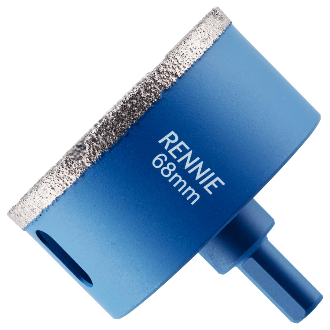 68mm Diamond Hole Saw Drill Bit With Tri Shank For Porcelain Tiles Ceramic Slate Stone Granite Marble Glass. Diamond Core Holesaw/Hole Cutter — image 1