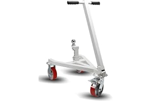KRYSOLAD Trailer Dolly, 3500 lb Tongue Weight Trailer Mover with 2 inch Ball, Angle Adjustable, Suitable for RV Boat Motorcycle Jet Ski
