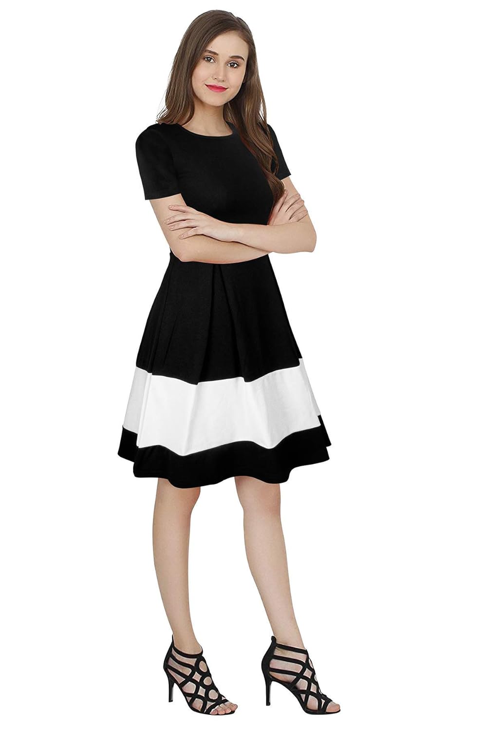 one piece till knee length dress