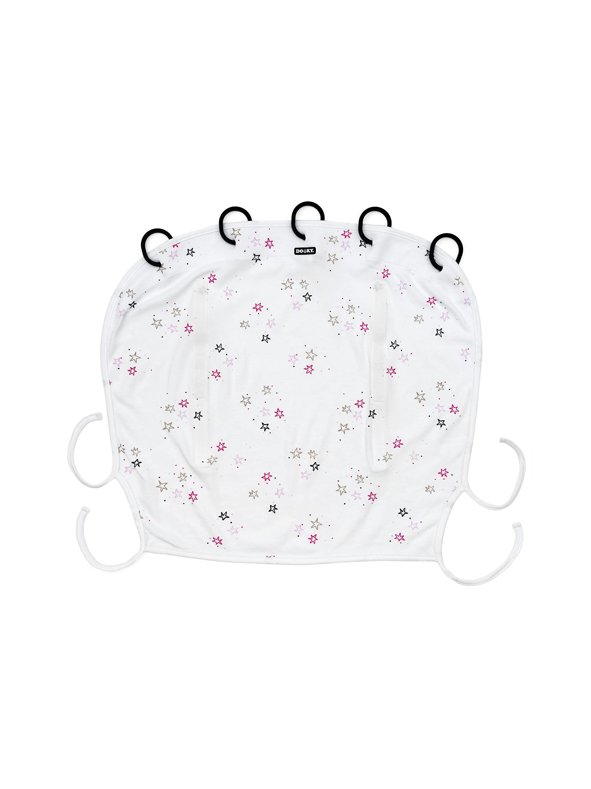 Dooky Sunshade for Baby Car Seat/ Pram/ Stroller/ Pushchair, Universal Fit, Protects from Sun, Wind and Light Rain, UPF 50+ UV Protection, Easy to Install and Wash, Twinkle Stars